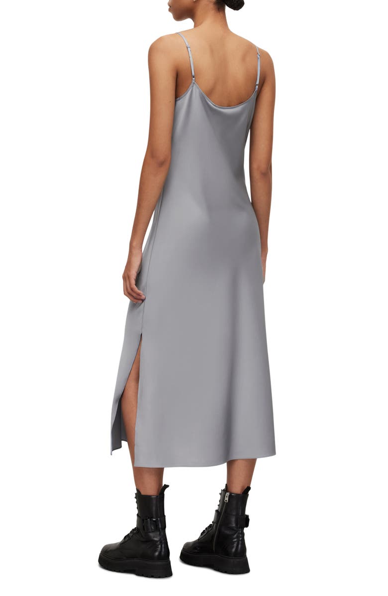AllSaints Hadley Satin Slipdress, Alternate, color,