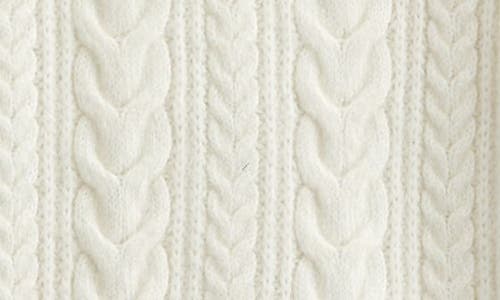 Nordstrom Kids' Oversize Cable Cardigan In White