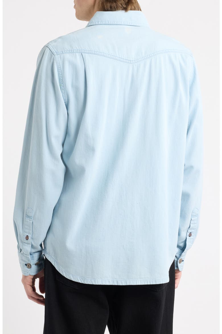 Autry Long Sleeve Shirt, Alternate, color, LIGHT INDIGO
