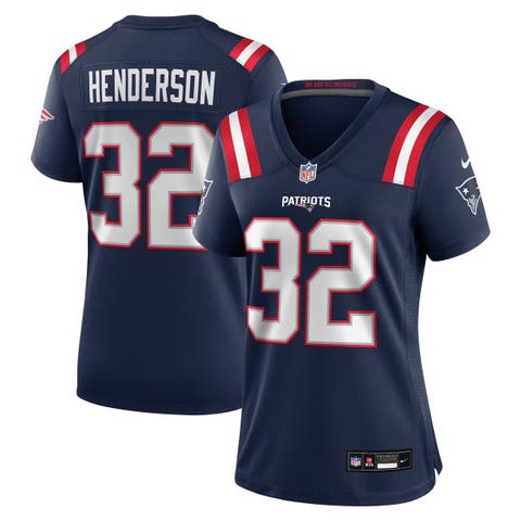 Women's Nike TreVeyon Henderson  Navy New England Patriots  Game Jersey