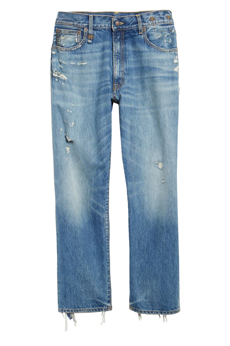 Distressed Boyfriend Jeans, Alternate, color, BAIN W RIPS