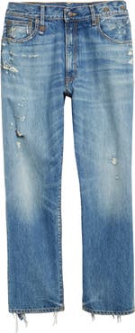 R13 Distressed Boyfriend Jeans