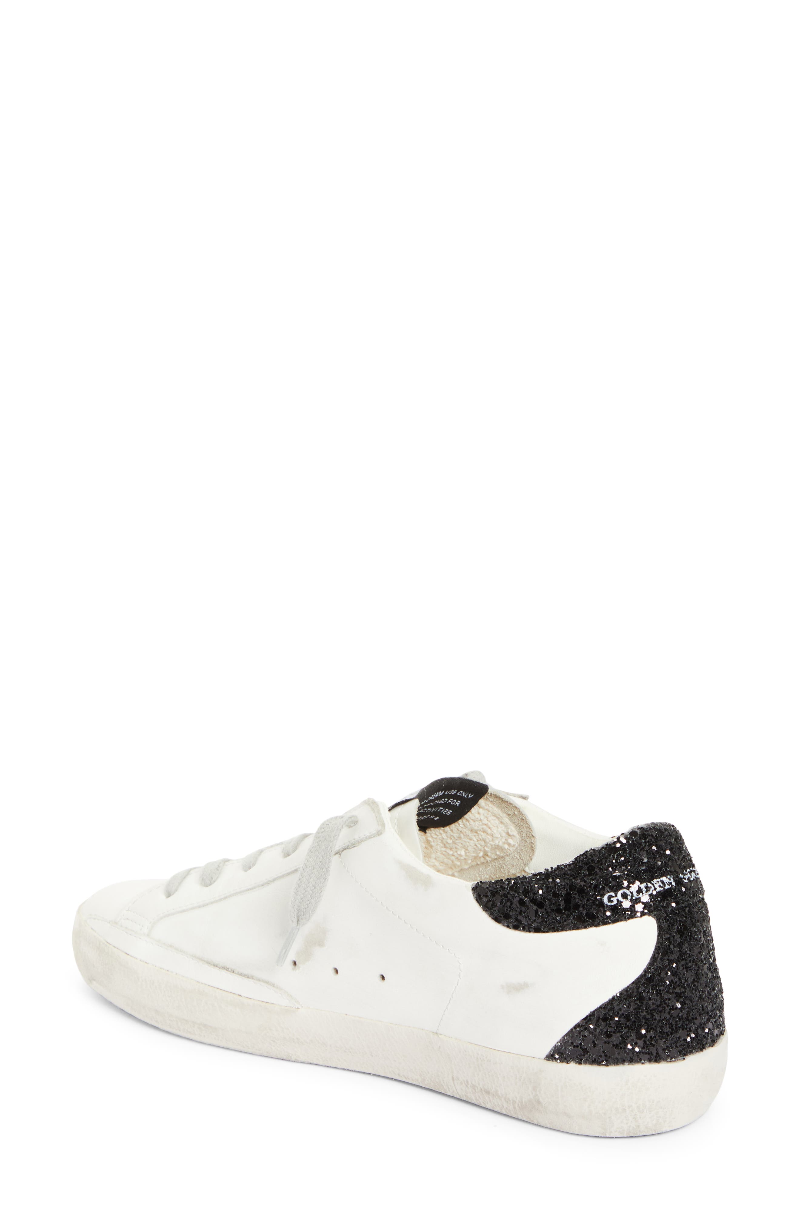 Golden Goose Super-Star Low Top Sneaker, Alternate, color, White/ Gold/ Black