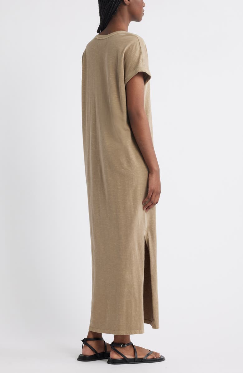 Cotton V-Neck Maxi Dress