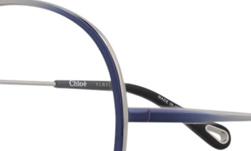 Chloé Core 58mm Aviator Optical Glasses In Blue Blue Transparent