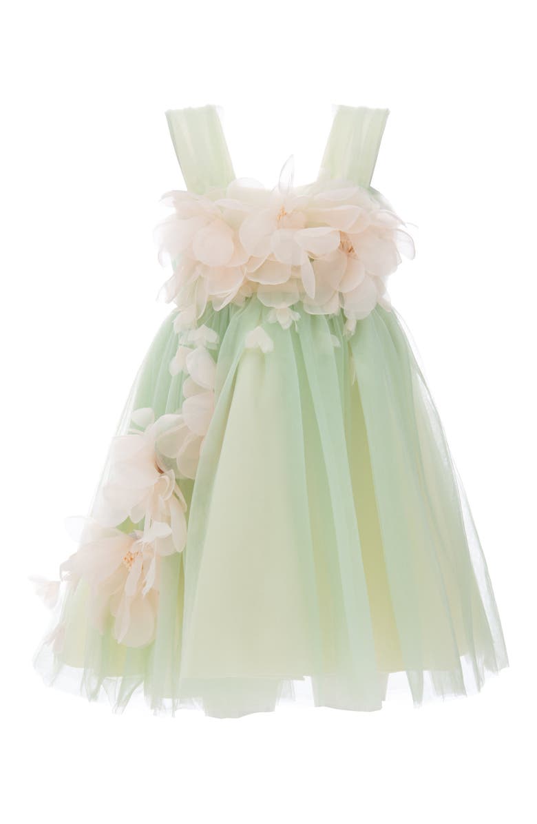 Tulleen Kyra Floral Dress, Alternate, color, Green