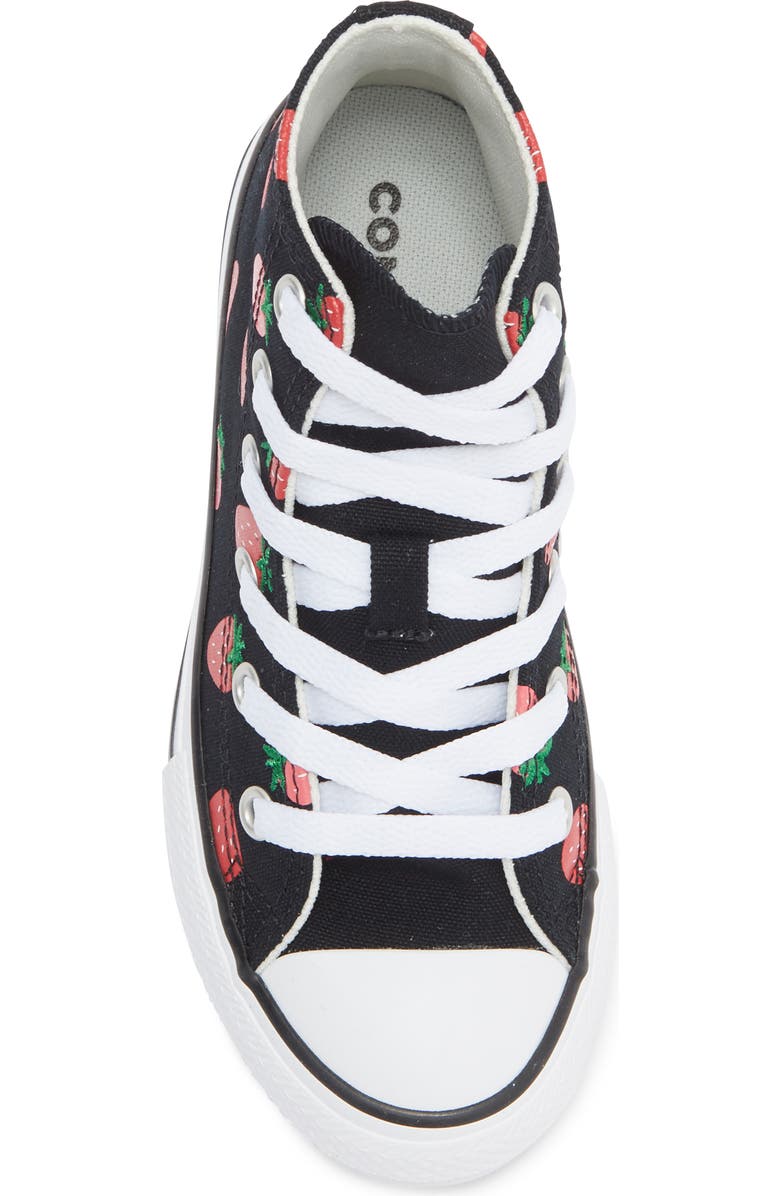 Converse Kids' Chuck Taylor All Star Strawberry Canvas High Top Sneaker, Alternate, color,