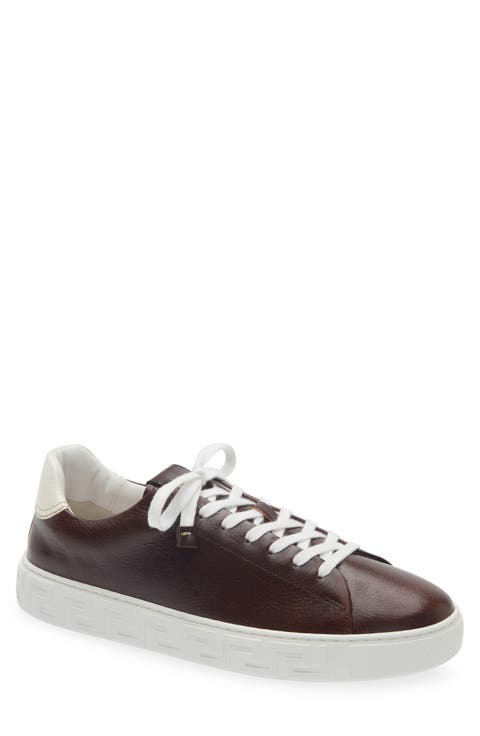 Greca Leather Sneaker
