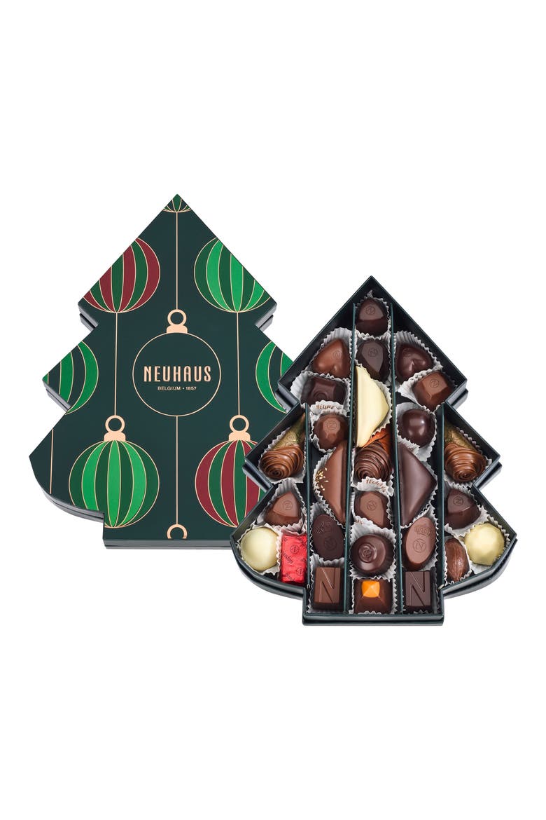 Assorted 27-Piece Christmas Tree Box, Main, color, GREEN