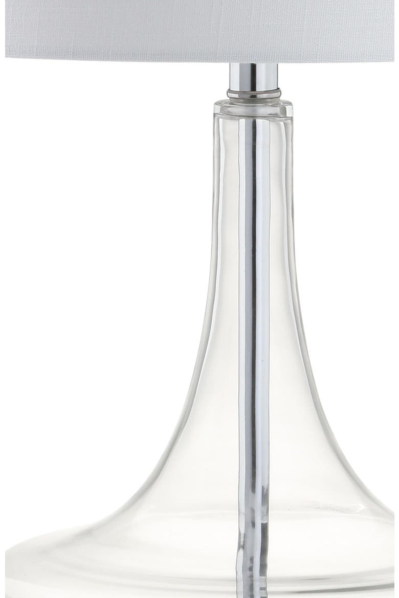 Cecile 25.5" Glass Teardrop LED Table Lamp, Alternate, color, Clear