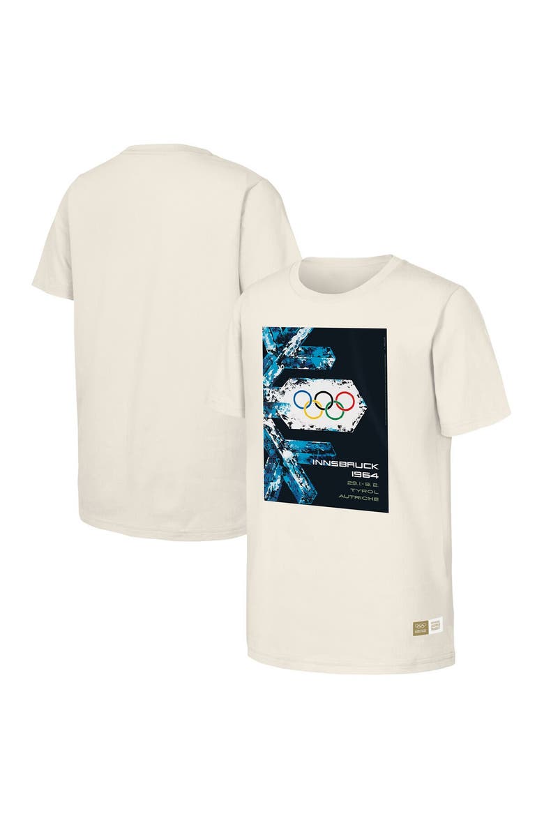 Men's  Natural 1964 Innsbruck Games Olympic Heritage T-Shirt, Alternate, color, Natural