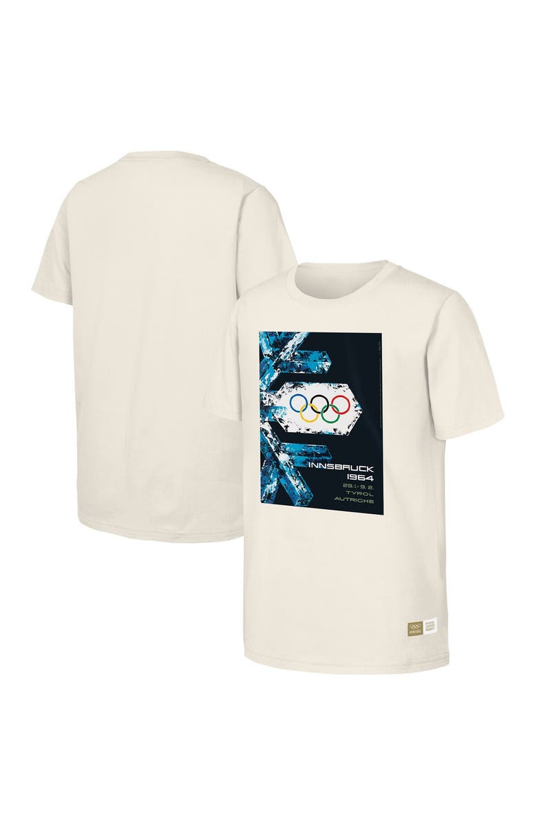Outerstuff Men's Natural 1964 Innsbruck Games Olympic Heritage T-Shirt, Alternate, color, Natural
