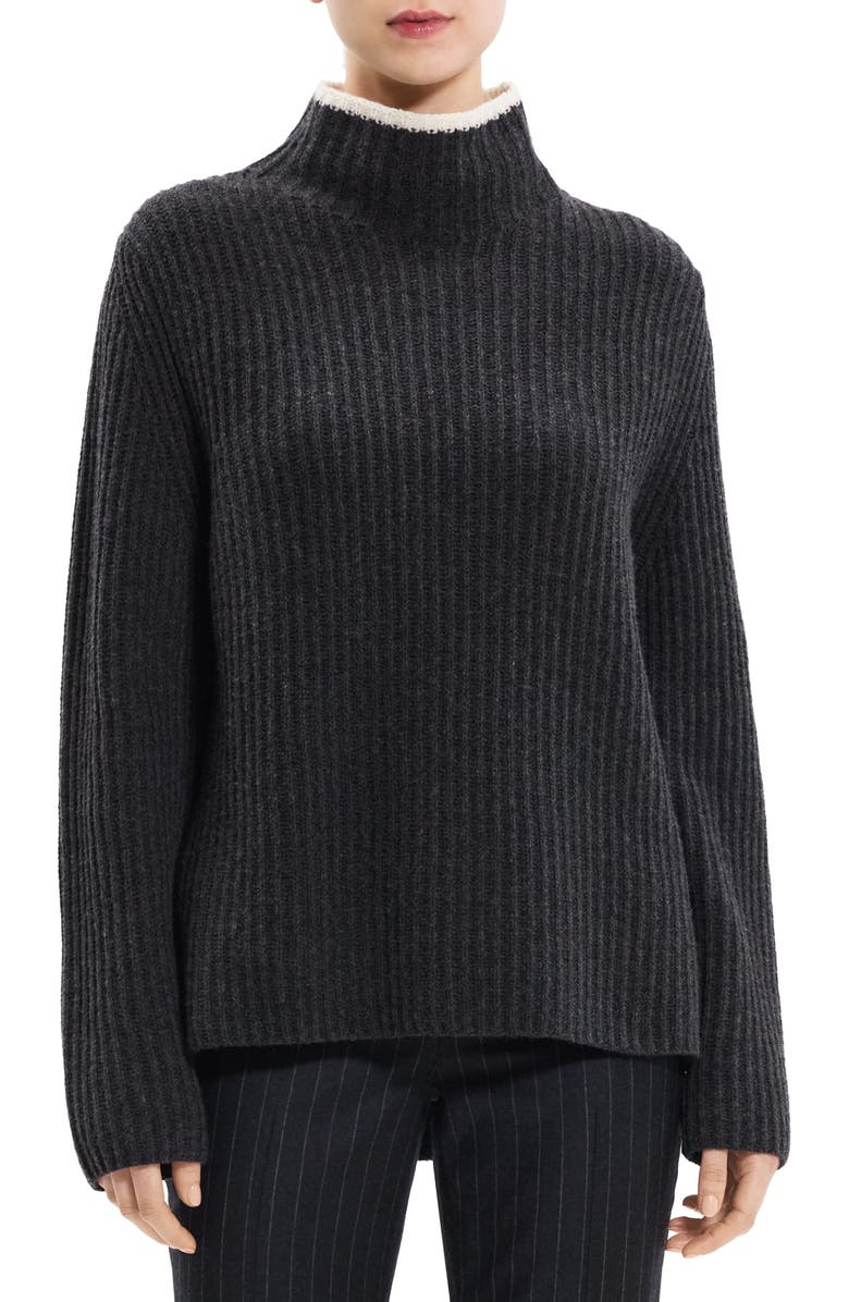 Theory Karenia Rib Wool & Cashmere Sweater, Main, color, 