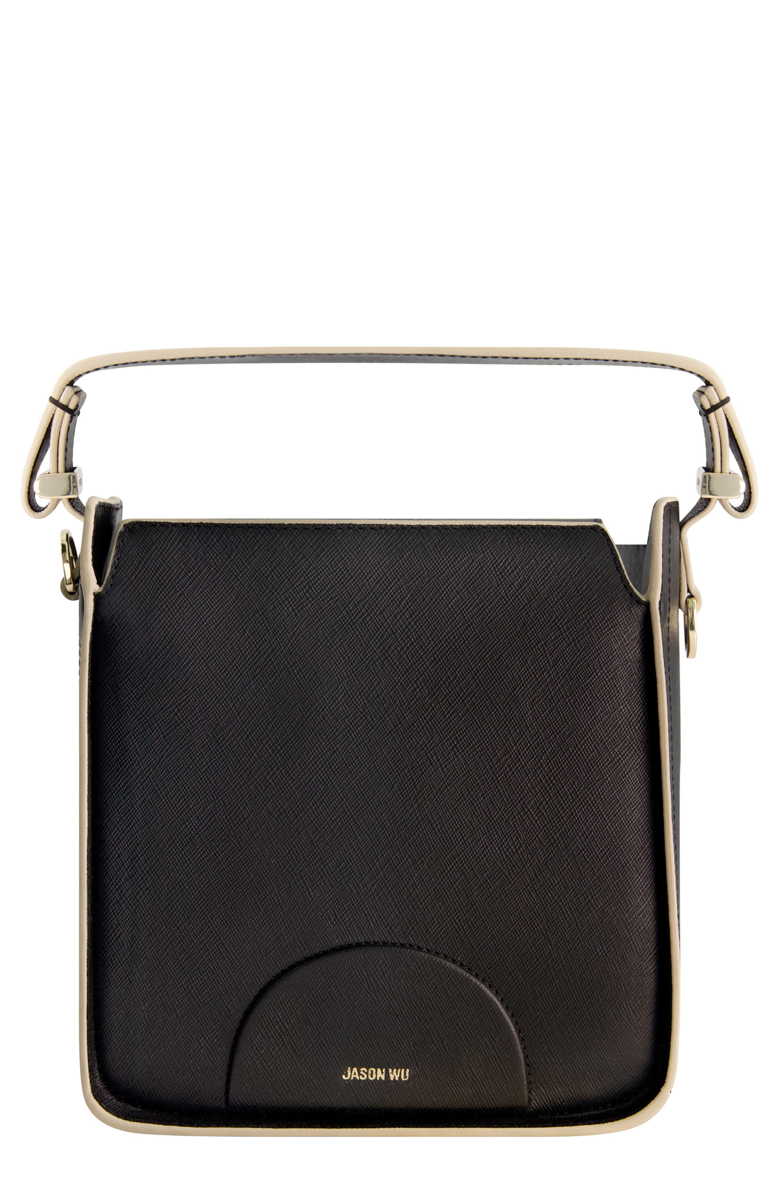 Convertible Shoulder Bag, Main, color, BLACK