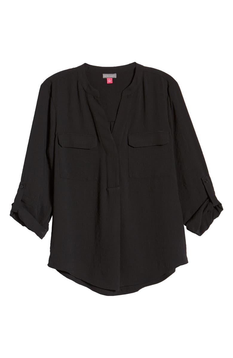 Vince Camuto Matte Rumple Blouse, Alternate, color, 