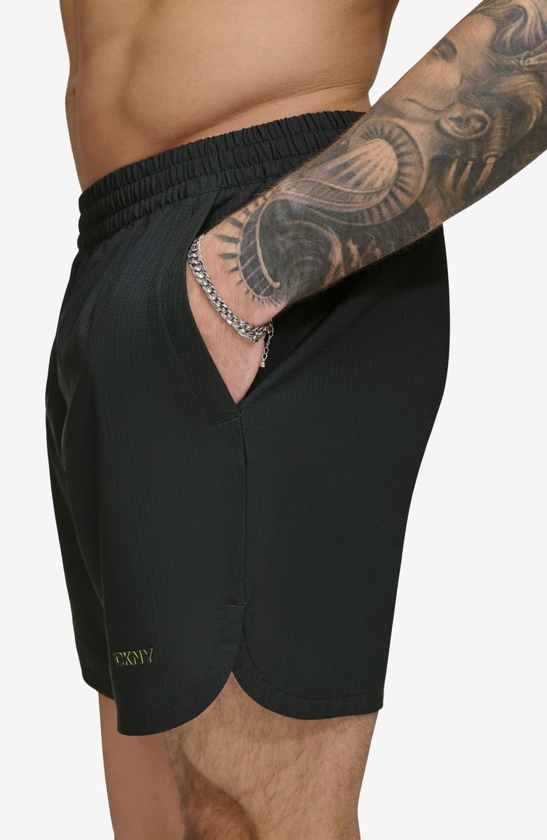 DKNY Stretch Ripstop Swim Trunks, Alternate, color,