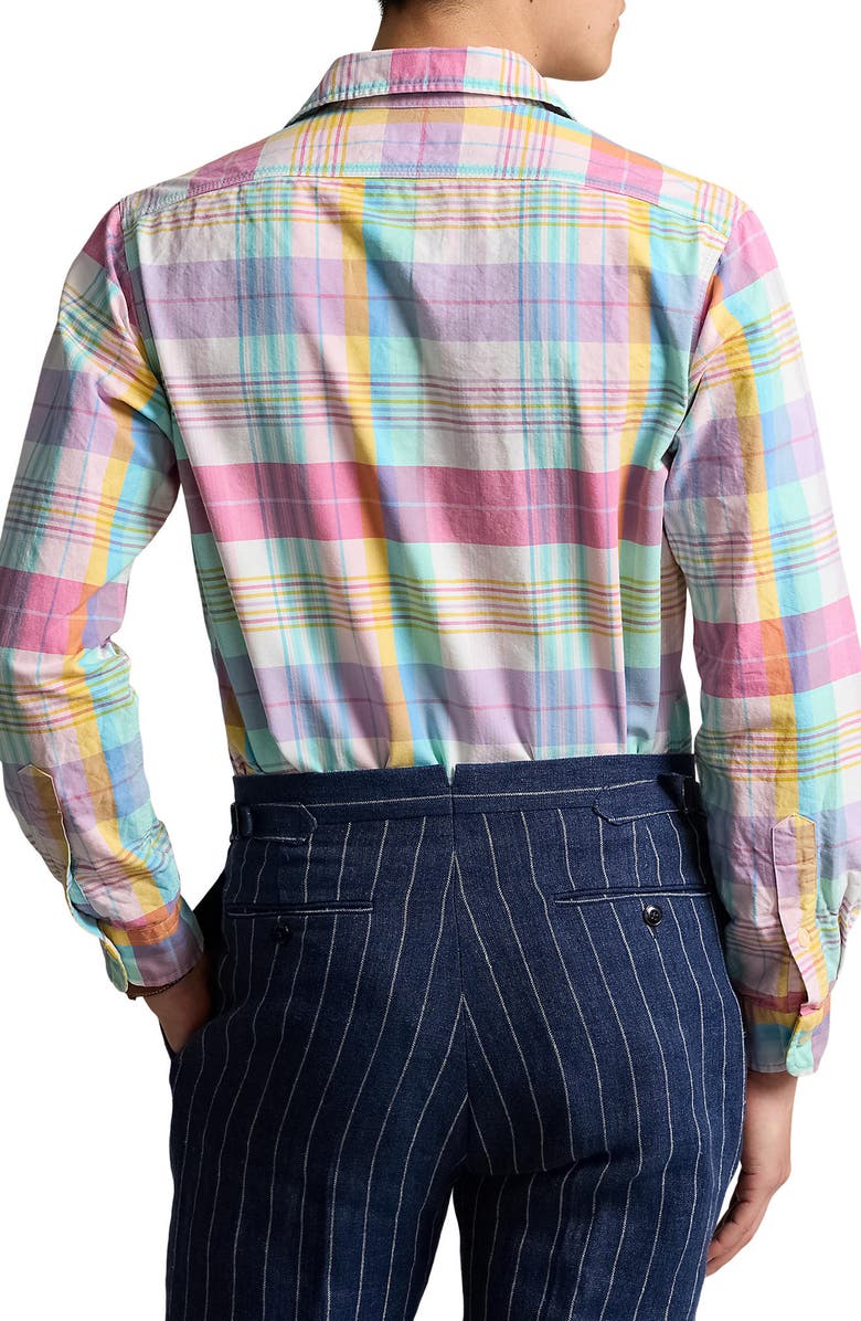 Polo Ralph Lauren Classic Fit Plaid Oxford Button-Up Shirt, Alternate, color,