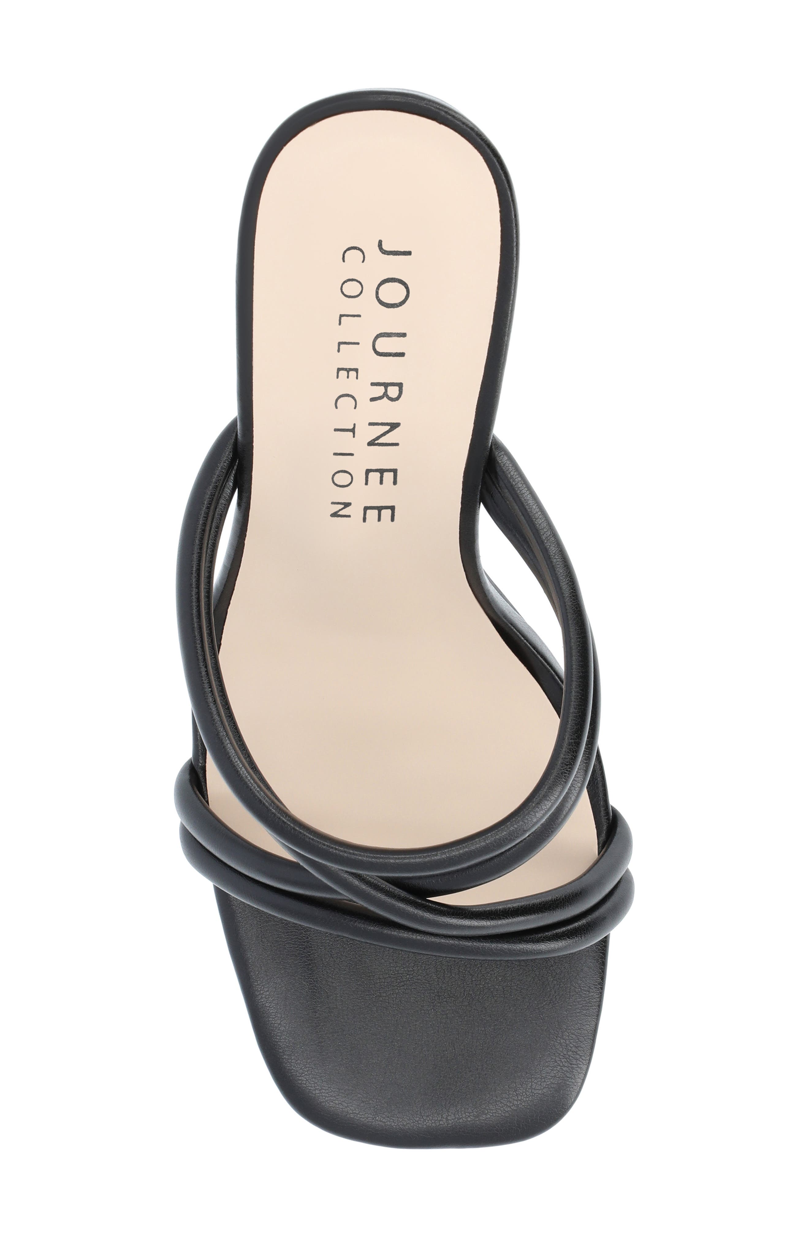 Journee Collection Louisse Sandal, Alternate, color, Black