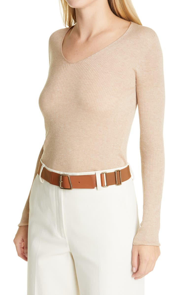 Akris Trapezoid Buckle Belt, Main, color, 