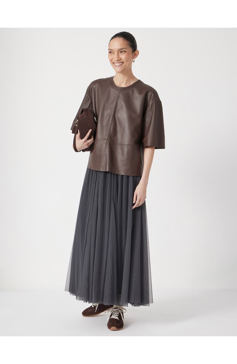 Hush Millie Tulle Maxi Skirt, Alternate, color, Charcoal