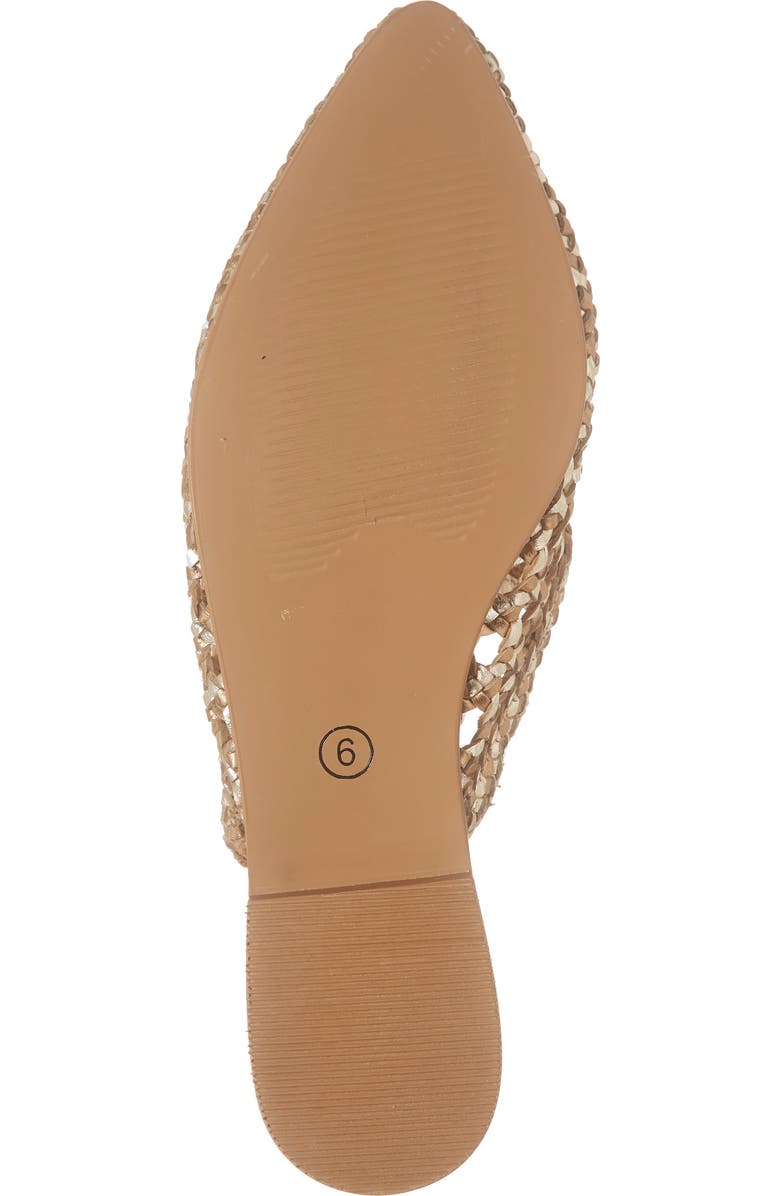 42 Gold Corra Woven Loafer Mule, Alternate, color,