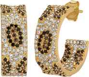 NATIVE GEM Maneater Leopard Hoops
