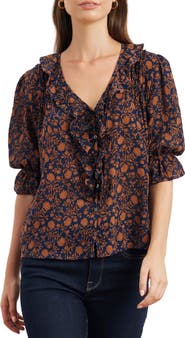 Paneros Clothing Chloe Cotton Ruffle Shirt