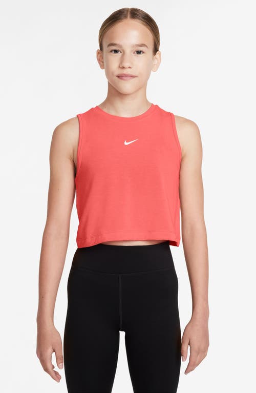Nike Kids' Dri-fit Pro Tank Top In Magic Ember/white