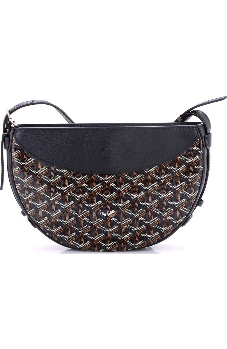 Pre-Owned Goyard Hirondelle Shoulder Bag Coated Canvas and Leather, Main, color, Black