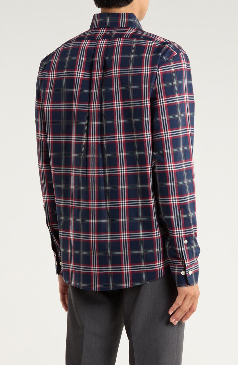 Brooks Brothers Regular Fit Non-Iron Tartan Cotton Button-Down Shirt, Alternate, color,