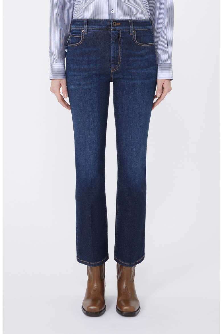 Rapallo Slim Fit Ankle Jeans, Main, color, NAVY