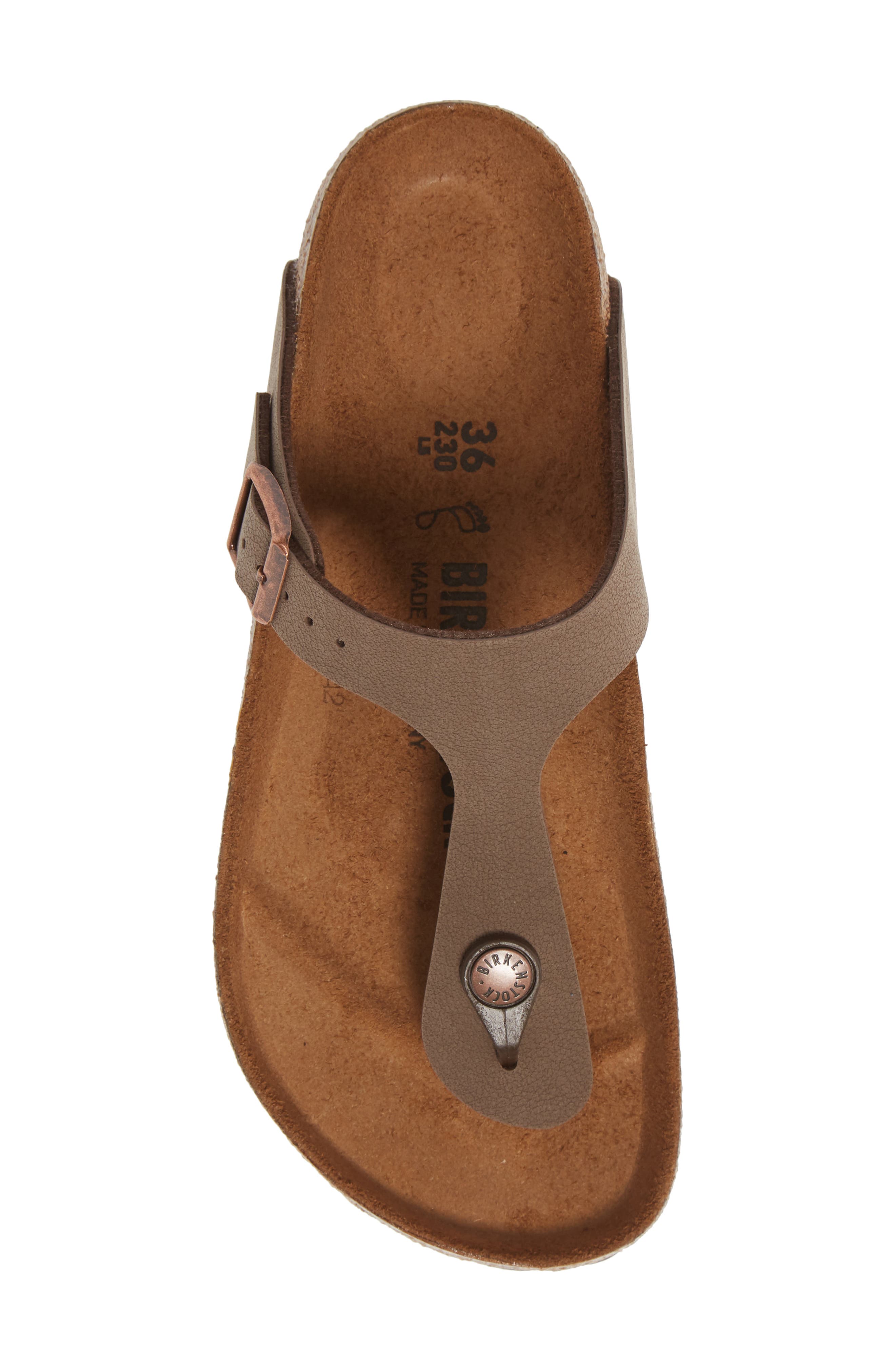 Gizeh Birko-Flor Sandal, Alternate, color, BROWN