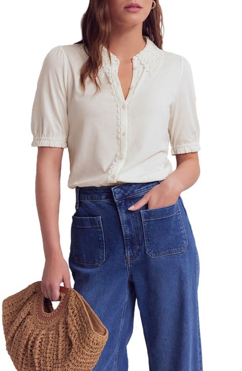 Nessa Broderie Top