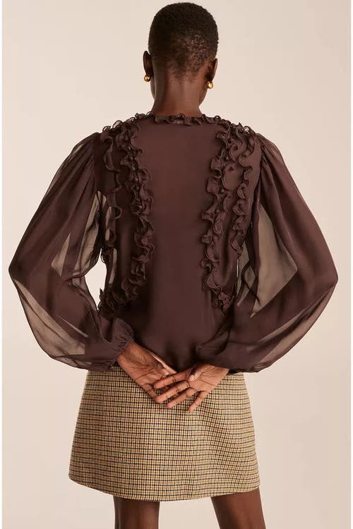 REBECCA TAYLOR REBECCA TAYLOR TOP WITH RUFFLES