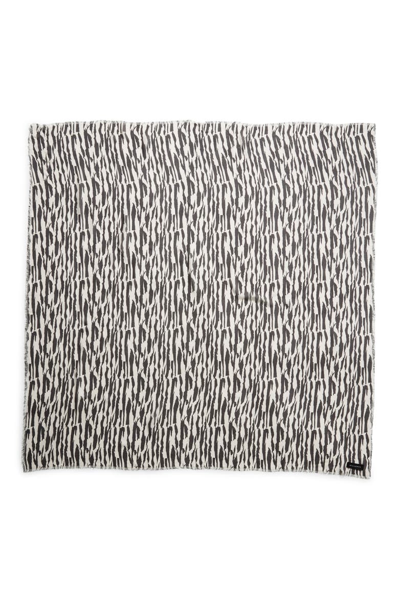 Tear Square Scarf, Alternate, color, BLACK