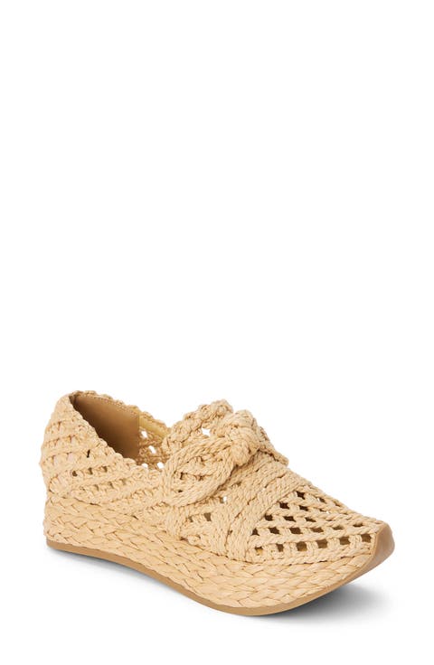 Espanola Woven Raffia Platform Sneaker (Women)