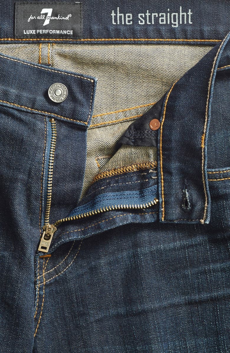 7 For All Mankind <sup>®</sup> 'The Straight' Slim Straight Leg Jeans, Alternate, color,