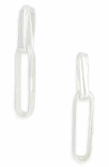 Karine Sultan Simple Double Link Drop Earrings