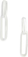 Karine Sultan Simple Double Link Drop Earrings