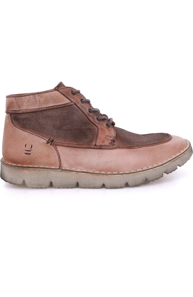 ROAN Glenn Sneaker, Alternate, color, Pecan Mixed Materials Handdyed