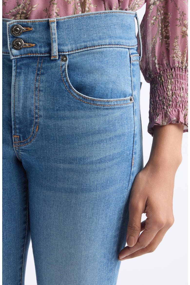 Beverly Mid Rise Skinny Flare Jeans, Alternate, color, BANDIT DUST