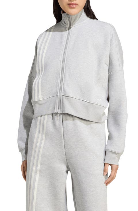 3-Stripes Zip Front Cotton Blend Jacket