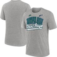 Nike Men's Nike Heather Gray Tampa Bay Rays Cooperstown Collection Retro Tri-Blend T-Shirt