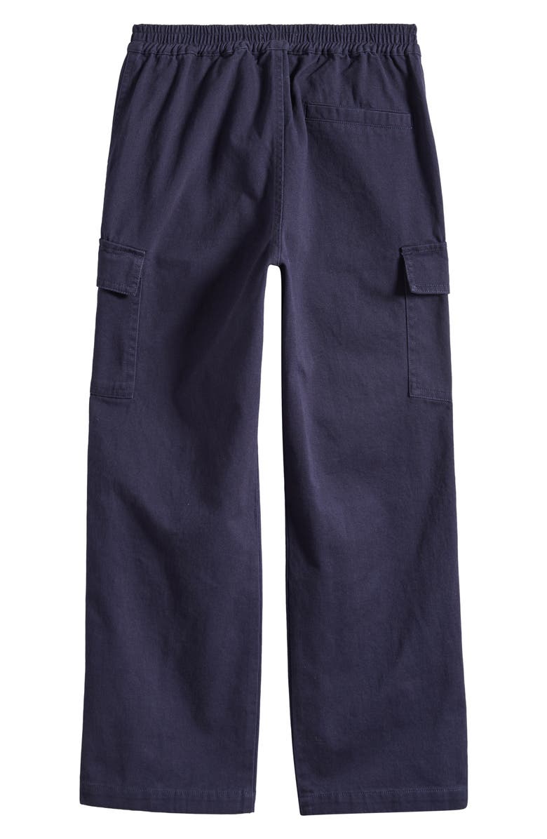 Reiss Kids' Alpine Linen Blend Cargo Pants, Alternate, color, Navy