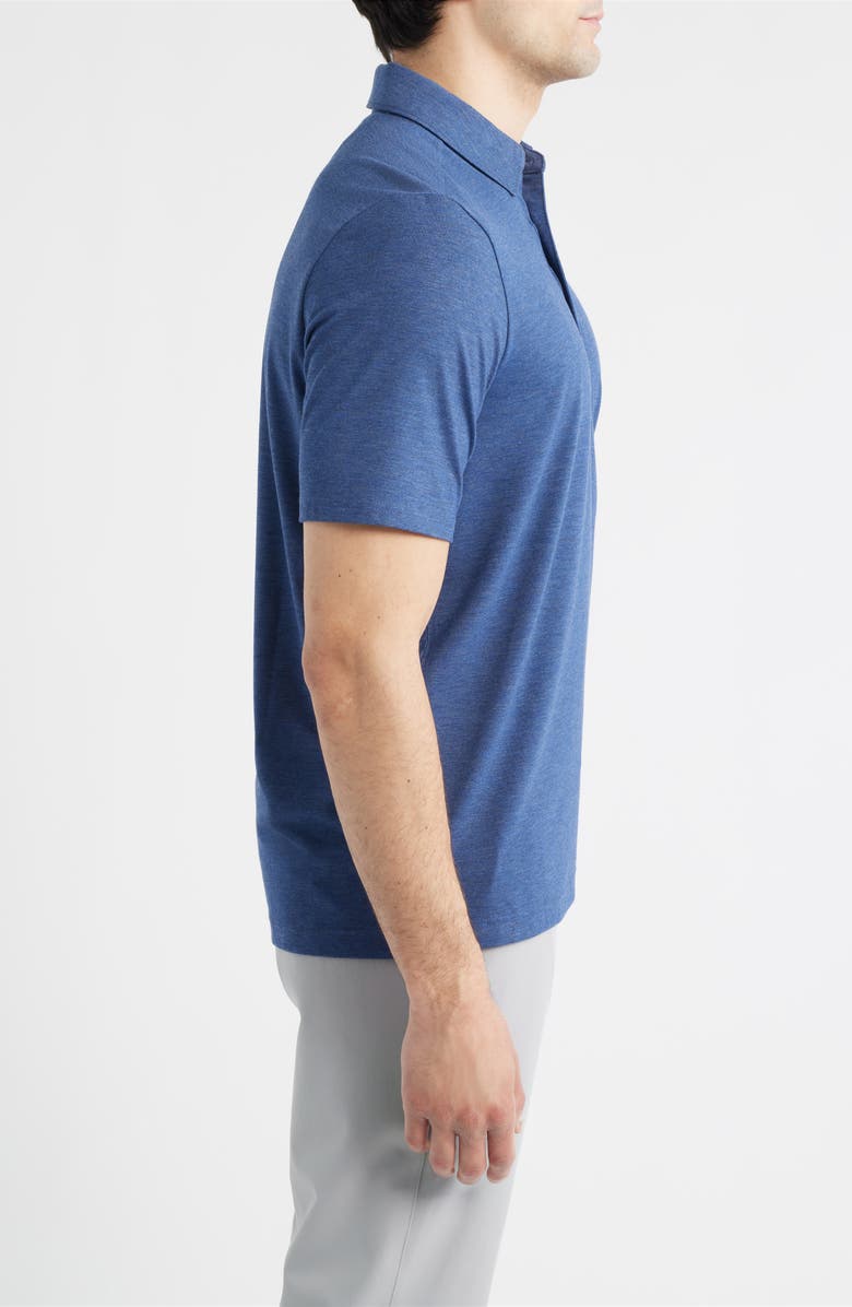Johnston & Murphy XC<sup>®</sup> Apex Performance Polo, Alternate, color, Navy Heather