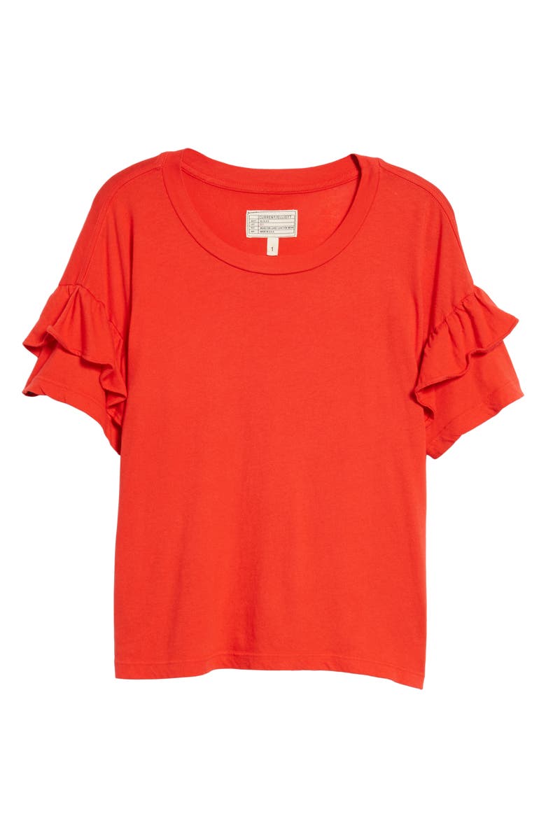 Current/Elliott The Ruffle Roadie Tee, Alternate, color, 
