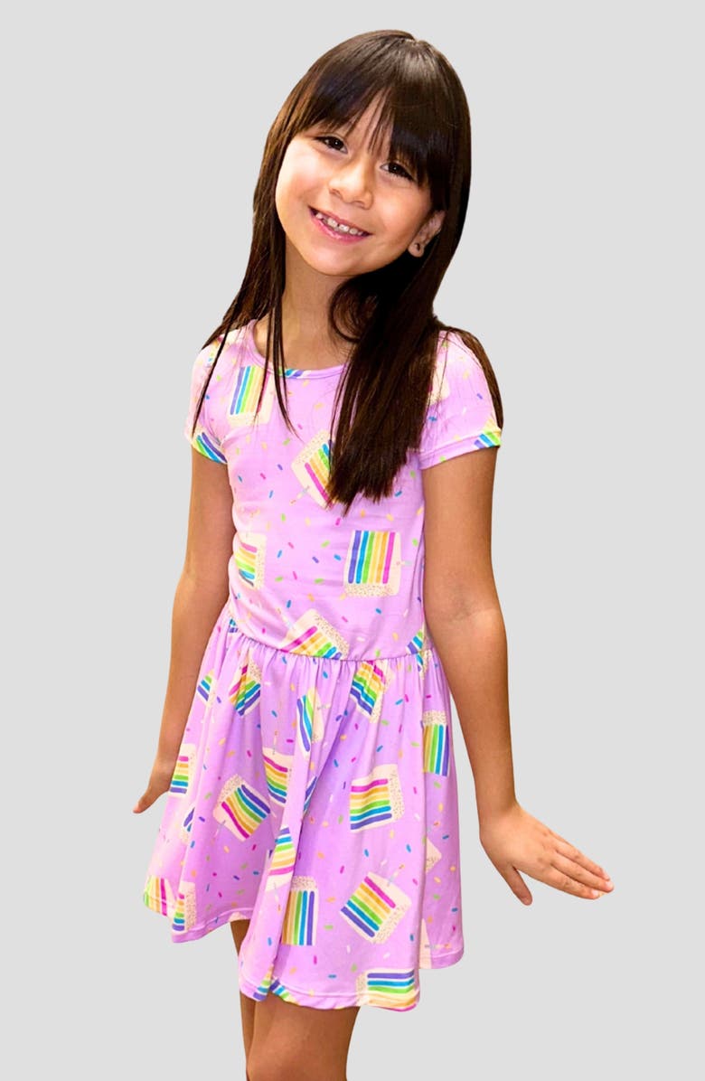 PixieLane Kids' Be Happy Dress, Alternate, color, 