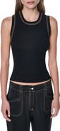 DKNY Contrast Stitch Tank