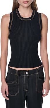 DKNY Contrast Stitch Tank
