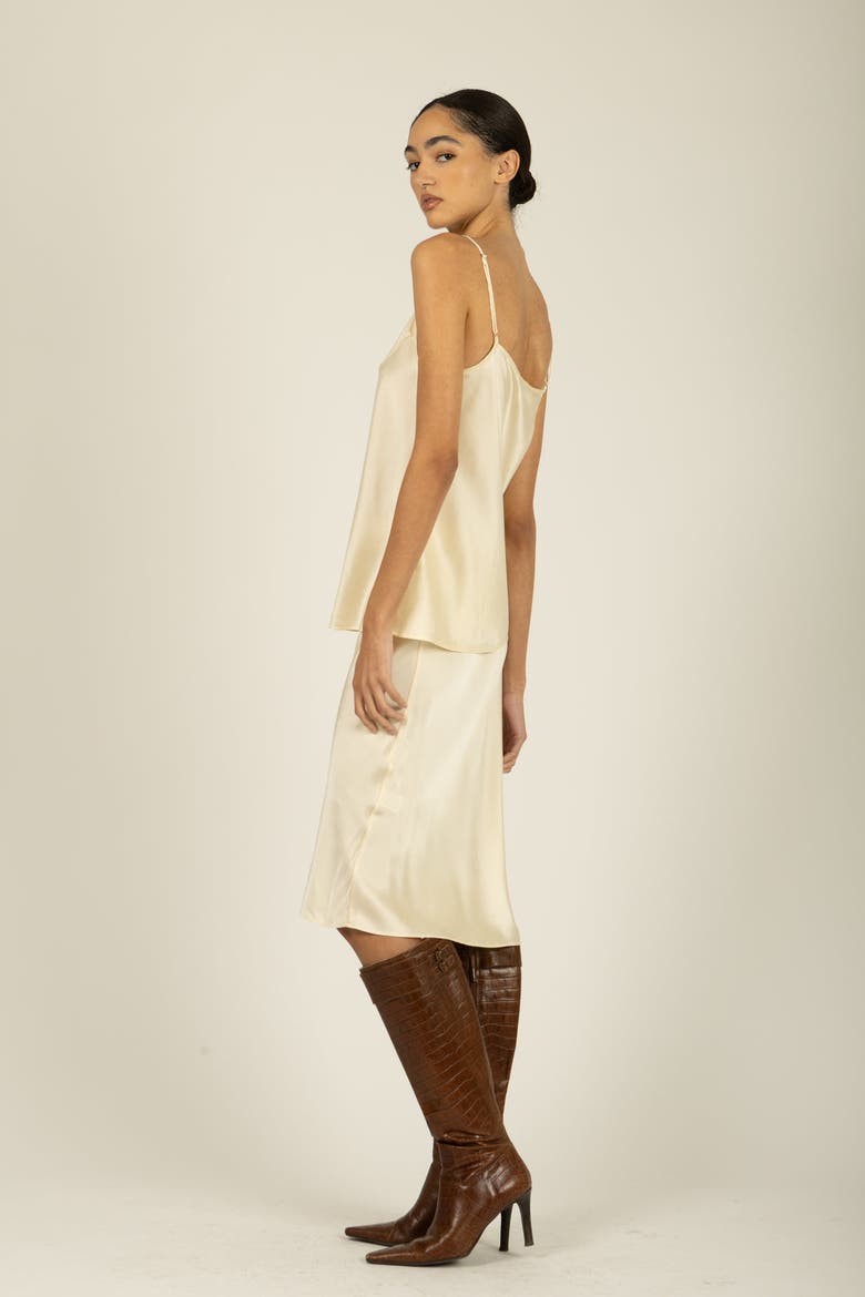Adina Cami Top, Alternate, color, Vintage Crème